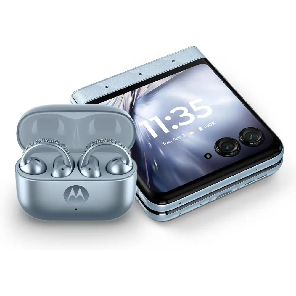 Buy Motorola Razr 60 Swarovski Edition + Moto Buds Loop XT2553-1 8GB/256GB Pantone Ice Melt (Global)